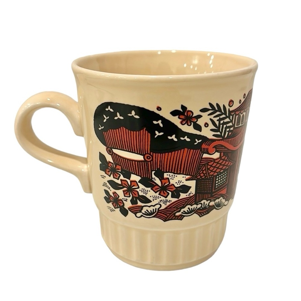 VINTAGE Kiln Craft Flower Mug
